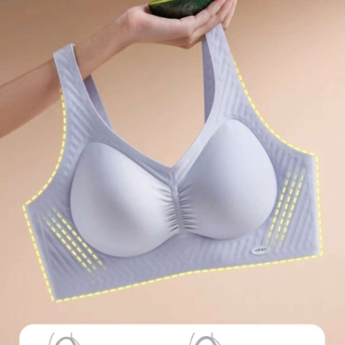 薄款无痕内衣女士小胸聚拢不空杯防下垂收副乳无钢圈美背运动文胸