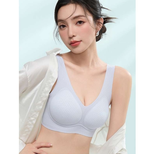 无痕内衣女夏季超薄款冰丝小胸聚拢美背无钢圈新款爆款文胸罩