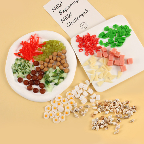 pvc simulation candy toy small poached egg meatball miniature candy toy diy handmade material bibimbap snail rice noodles ingredients accessories