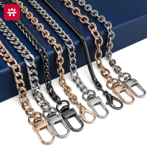 nk chain flat bag chain shoulder strap crossbody bag bag chain replacement pu bag strap shoulder strap metal hooks chain