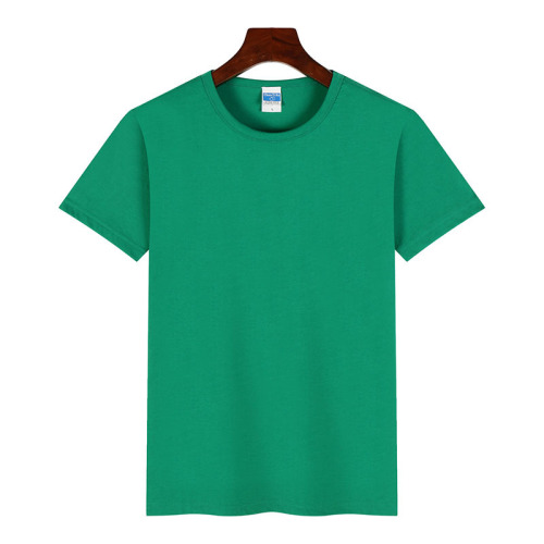 舒适莱卡棉短袖男圆领工作服空白T恤广告衫批发印字logo