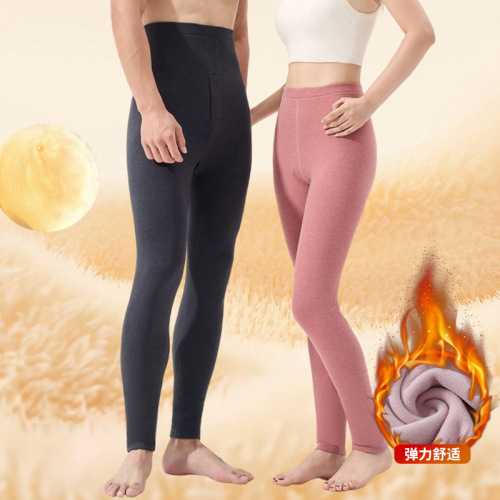 羊绒暖姜热绒蛋白情侣单裤弹力无痕打底裤秋冬秋裤内穿男现货批发
