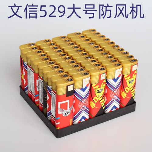 shaodong xinxin factory wholesale 529 packs of paper windproof lighter aerated lighter quantity discount