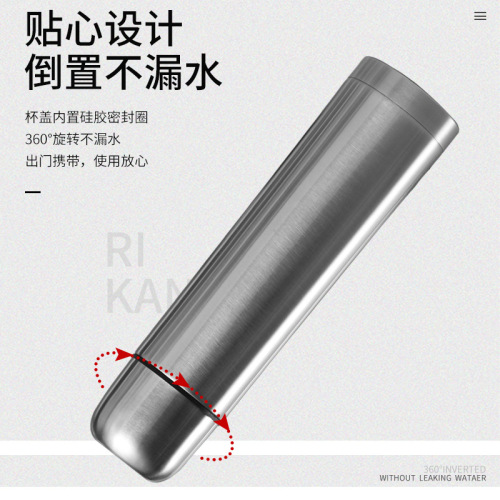 stainless steel vacuum bullet thermos mug large capacity gift cup outdoor portable vehicle-mounted sports cup wholesale