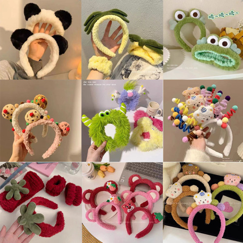 秋冬洗脸用压发发箍女韩版发捆韩国可爱发带甜美防滑头箍发卡头饰