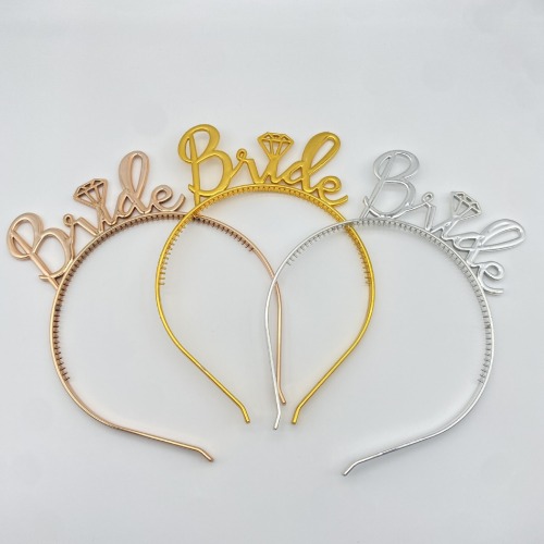 bride to be新娘发箍皇冠单身派对Feliz cumpleaños生日头箍发箍