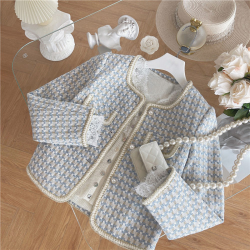 韩版儿童外套2023春秋季新款女宝宝长袖外衣女童小香风外套批发