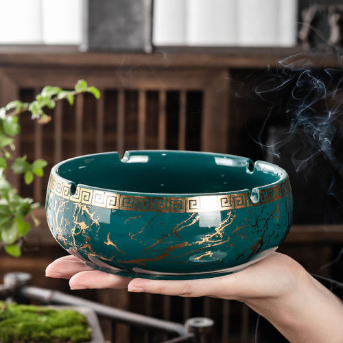 chinese large small size ashtray living room home creative personalized trend light luxury office stylish and personalized prevent fly ash