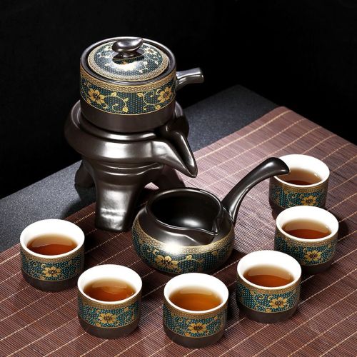 high-end lazy tea semi-or full-automatic kung fu tea set tea making gift mini set tea tray new home ceramic large