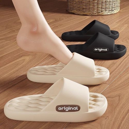 slip-on slippers men‘s summer 2024 new indoor home bath non-slip deodorant slippers men‘s summer