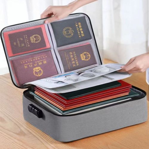family id storage bag household registration file arrangement birth certificate multi-layer file multi-functional important file card holder