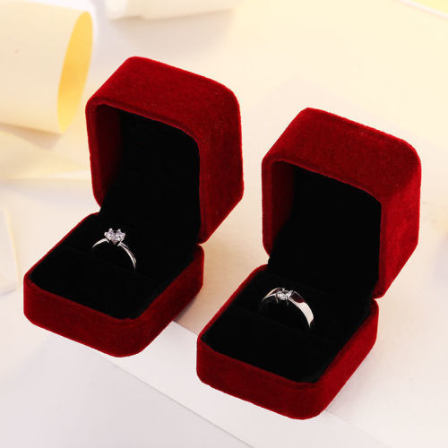 japanese and korean couple couple rings wedding simulation diamond ring open mouth proposal fake ring female male fashion wedding props internet hot