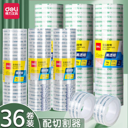 deli transparent tape small size tape student hand tear laminating film stationery handmade takeaway packaging sealing tape wholesale