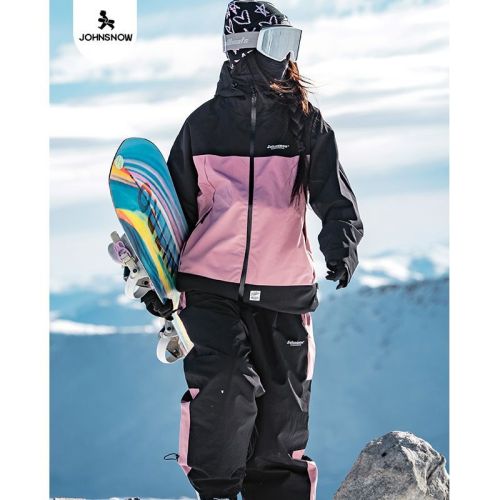john snow single and double board ski suit men‘s and women‘s fashionable loose waterproof windproof new ski pants