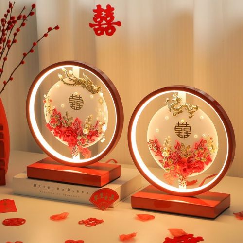 结婚礼物送新人新娘新婚礼品送哥姐闺蜜订婚高档实用婚庆床头台灯