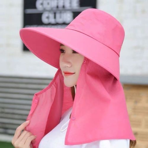 summer sun hat female sun protection hat children tea picking hat sun protection hat outdoor cycling foldable shawl neck protection