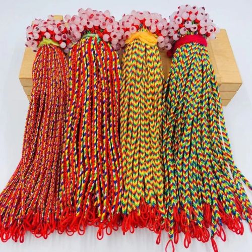 【100根】端午节五彩绳手链五色线金刚结编织宝宝绳节日礼品批发