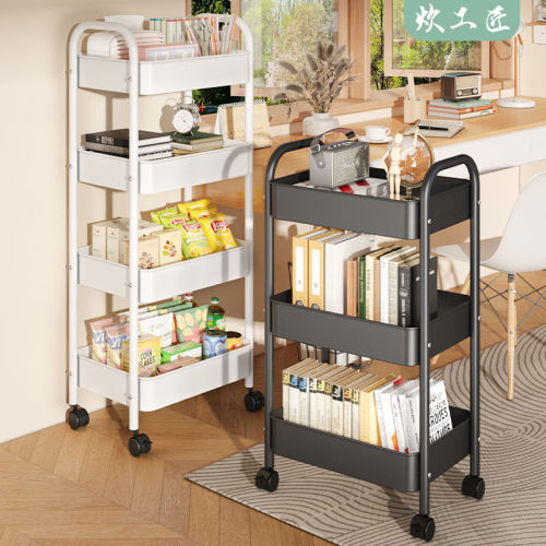 trolley rack kitchen floor mobile bedroom storage rack multi-layer snack bathroom storage storage storage rack
