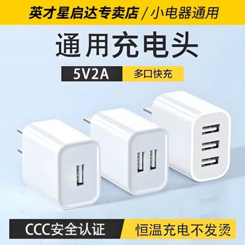 5v2a充电器手机通用护机快充适用苹果安卓通用耳机手表平板充电头