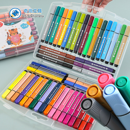 triangle pole watercolor pen color pen hook pen washing painting pen coloring children‘s painting marker pen color pen wholesale