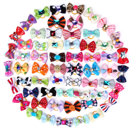 pet hair bow headdress flower  accessories creative princess style headdress dress up dog hairpin ornament