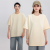 Heavy Plain round Neck Short Sleeve T-shirt Advertising Shirt Loose Trendy Group Clothes Blank Shirt Custom Printed Logo