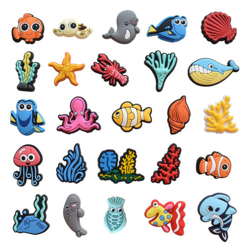 【海底总动员】卡通洞洞鞋鞋花鞋扣跨境电商鞋装饰沙滩鞋鞋上DIY