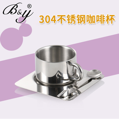 304 stainless steel coffee cup nestle coffee cup set italian water cup creative milk tea cup simple personality