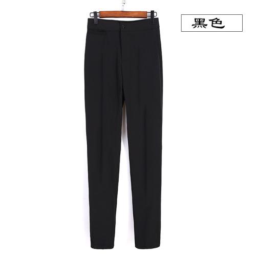 春秋季新款女士职业西裤修身显瘦休闲黑色裤子OL通勤正装西装裤