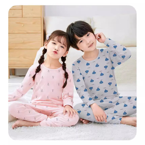 儿童内衣莱卡男女童秋冬青少年圆领秋衣秋裤1301青少年童装