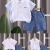 Summer short sleeve shirt shorts two-piece set all-inclusive collar children's clothing for children aged 1-5 handsome casual spring and autumn
