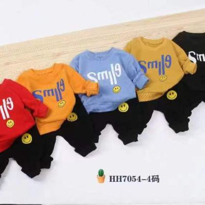 Spring and Autumn Pure Cotton Good Quality 2-6 Years Old Children's Two-Piece Set Wholesale Optional Style