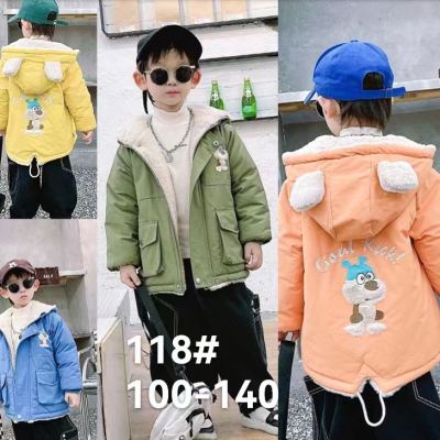 Children's Clothing Spot Goods Medium and Large Children 100-140 Good Quality Cotton-Padded Jacket Wholesale at a Low Price 46 Yuan 5-9 Years Old Five Sizes