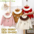 2024 Girls' Spring and Autumn Pullover Solid Color Bouquet Casual Angola Warm Children Loose Sweater Top