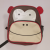 Children's Cartoon Schoolbag Student Backpack Custom Logo Bee Frog Monkey Zebra Schoolbag