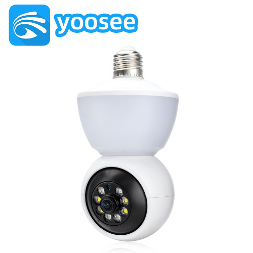 ziicam 360 degree night vision full color bulb dual light source lighting wireless camera