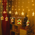 LED Christmas Painted Curtain Light Snowman Socks Gift Box Lollipop Show Window Decoration Atmosphere XINGX Colored Lights