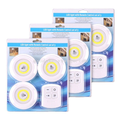 Cross-Border Products Cob Remote Control Induction Pat Light Bedside Nursing Light Bedroom Wardrobe Cabinet Light Touch Night Light