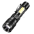 New Power Torch Waterproof Portable Usb Charging Indicator Light Outdoor Lighting Cob Sidelight Red Light Warning