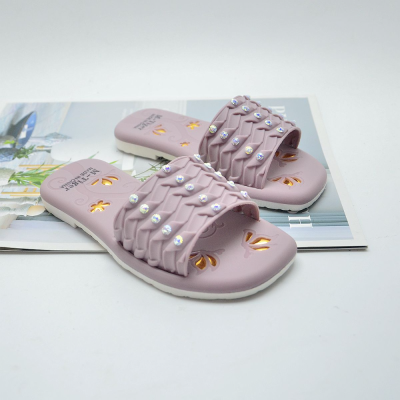 [Order] Slippers Women's Summer Slippers Outdoor Non-Slip Sandals Export Foreign Trade Wholesale Blowing Plastic Slippers