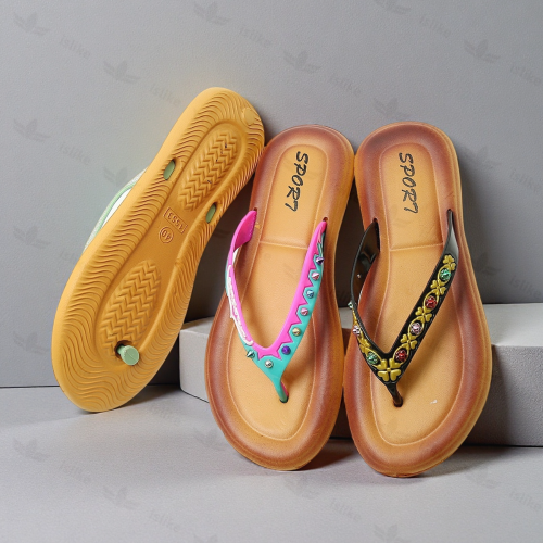 islike人字拖鞋EVA平底防滑夹脚拖鞋夏海边沙滩休闲凉拖出口中东