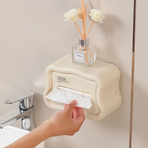 轻奢纸巾盒弹簧桌面抽纸盒客厅家用办公室创意多功能壁挂式纸抽盒