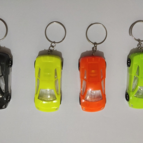 Cross-Border Creative Plastic LED Luminous Car Key Ring Pendant Children‘s Toy One Yuan Small Gift Printable Logo