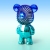 2023 Hot Cartoon Mini Violent Bear Small Fan Handheld Three-Speed Usb Portable Rechargeable Gradually Bear Fan