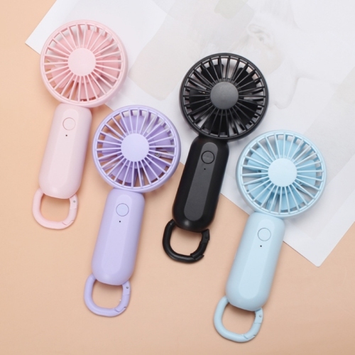 summer pocket fan office student compact handheld mini usb charging portable carabiner electric fan wholesale