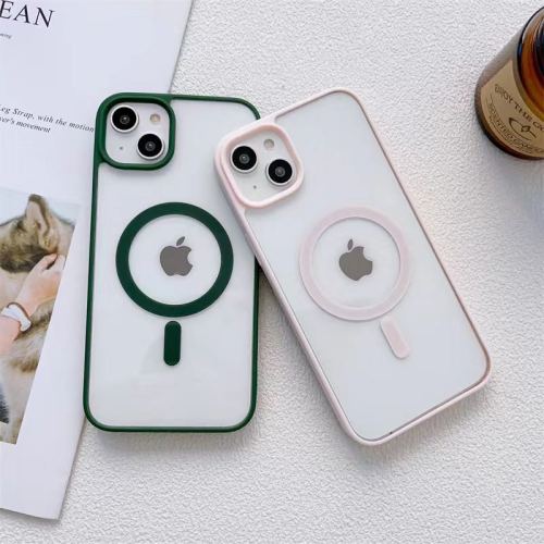 Magnetic Suction Phone Case Transparent Case for Apple mobile Phone Anti-Fall Cover Samsung Magnetic Phone Case