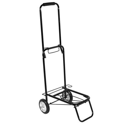 Foreign Trade Luggage Trolley Large Iron Wheel Hand Buggy Folding Cart Hot Sale Trolley Household Carrier Sketch Car