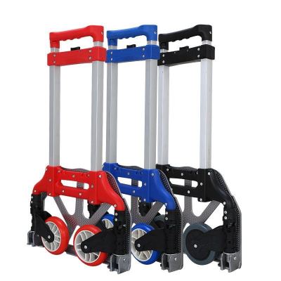 Factory Wholesale Trolley Hand Buggy Portable Trolley Lever Car Pull Goods Handling Shopping Cart Shopping Cart Folding Trailer