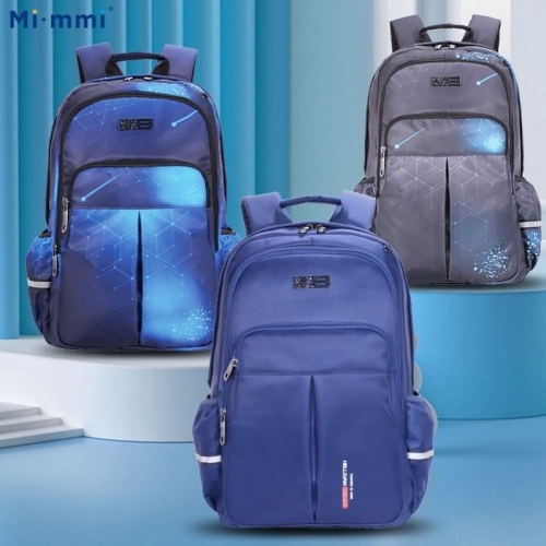mimmi long style leisure schoolbag young men‘s junior high school senior student backpack bag korean style noble style backpack