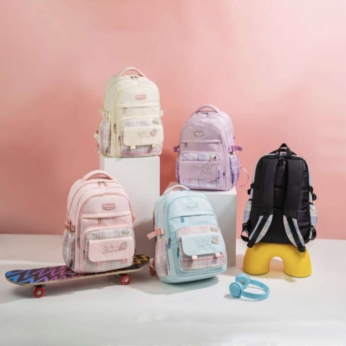 junior‘s schoolbag women‘s primary school high school and college student backpack casual backpack
